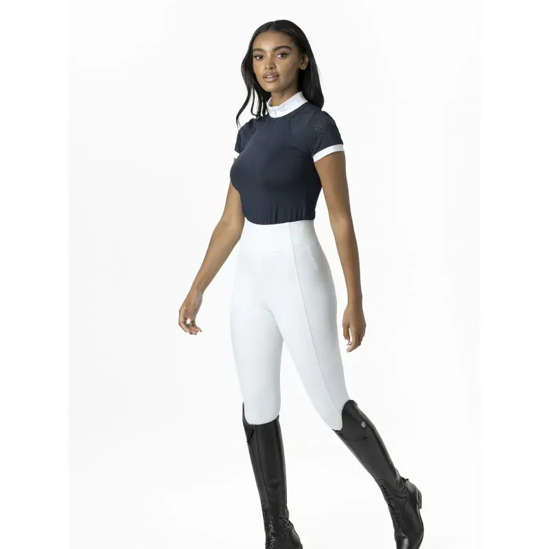 LeMieux Olivia Short Sleeve Show Shirt - Navy-5