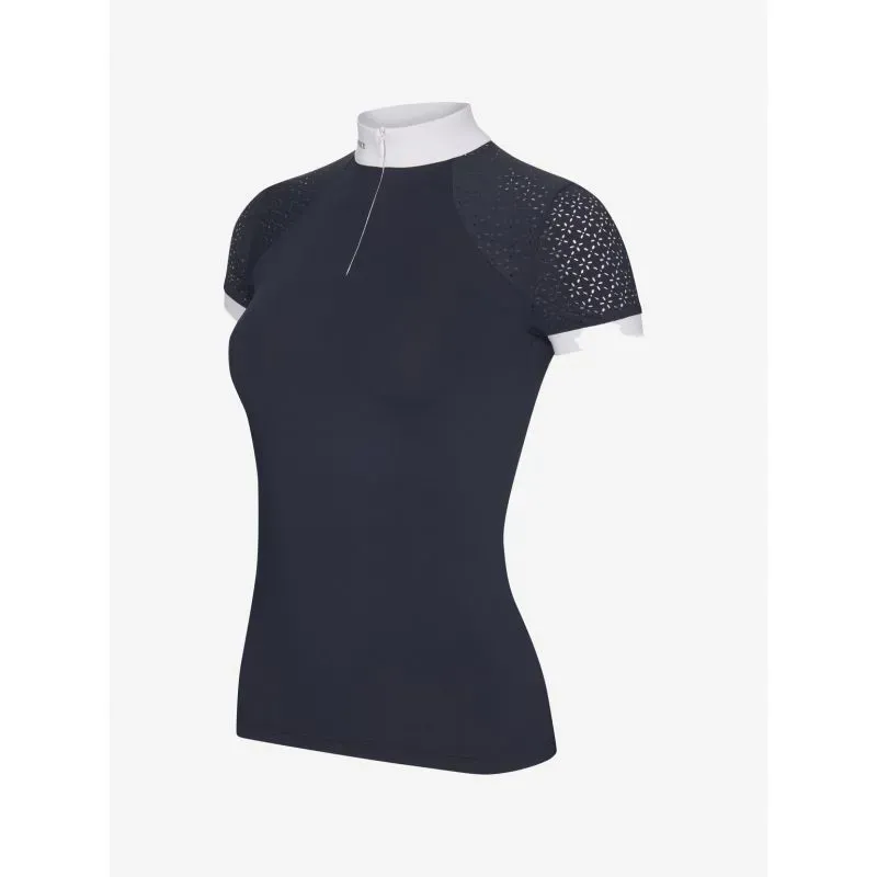 LeMieux Olivia Short Sleeve Show Shirt - Navy-6