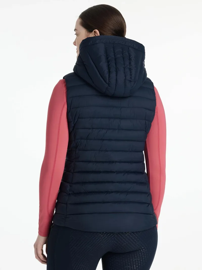 LeMieux Rose Hooded Puffer Gilet 14 - Navy-2