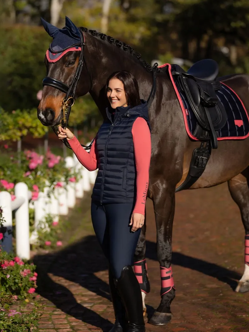 LeMieux Rose Hooded Puffer Gilet 14 - Navy-4