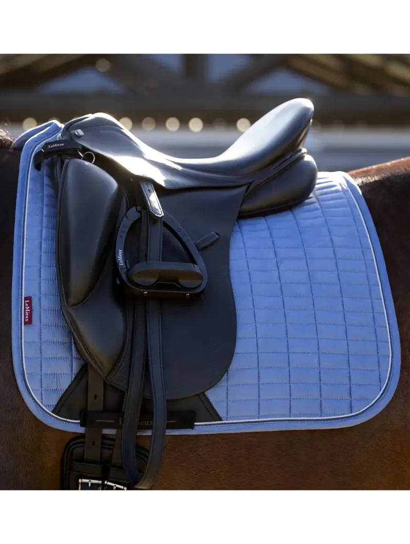 LeMieux Suede Dressage Square L - Powder