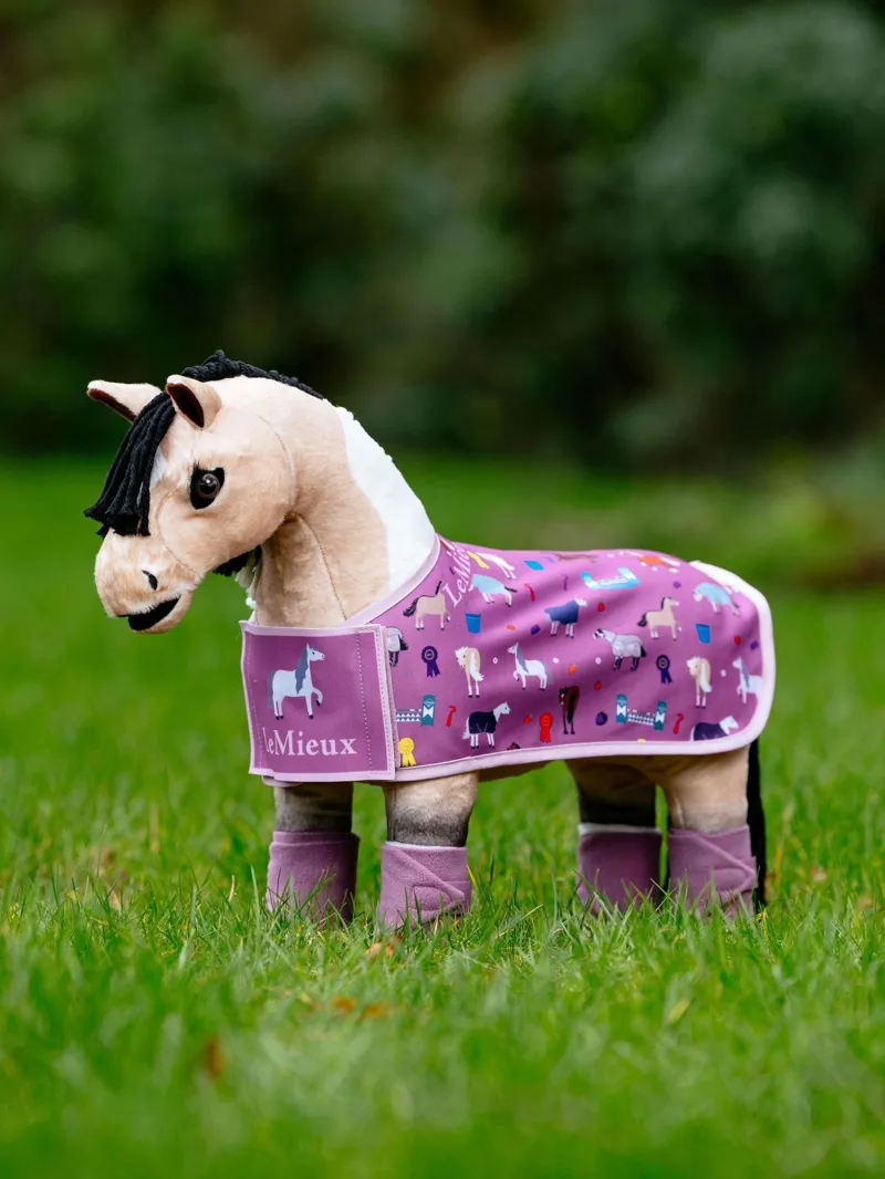 LeMieux Toy Pony Print Rug - Mallow-1