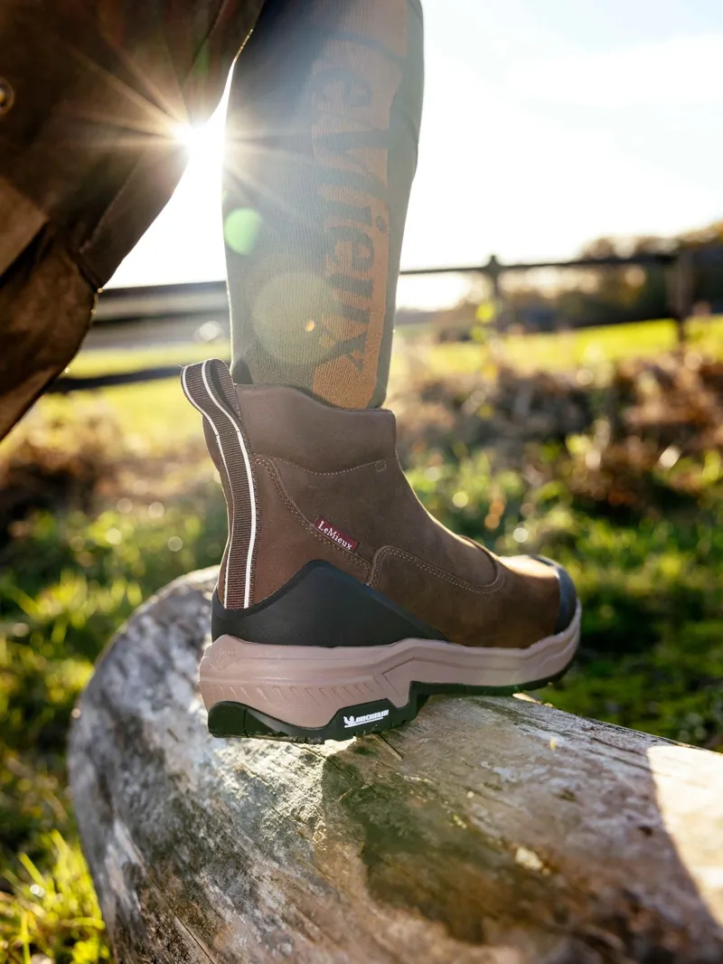 LeMieux Trex Waterproof Zip Boots 6 - Brown-1