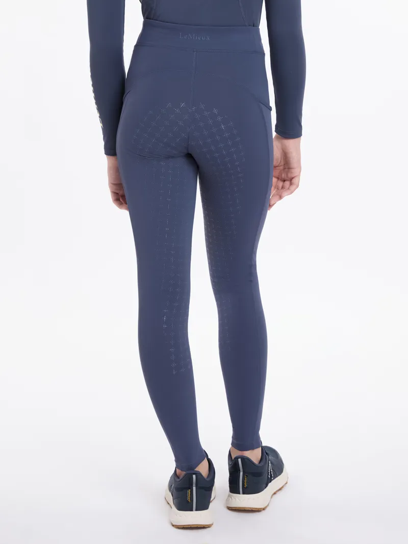 LeMieux Young Rider Orla Pull On Breeches - Dusk Blue-2