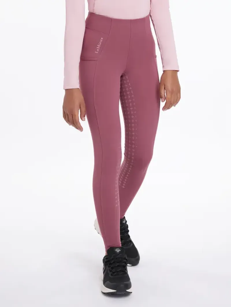 LeMieux Young Rider Orla Pull On Breeches - Rosewood