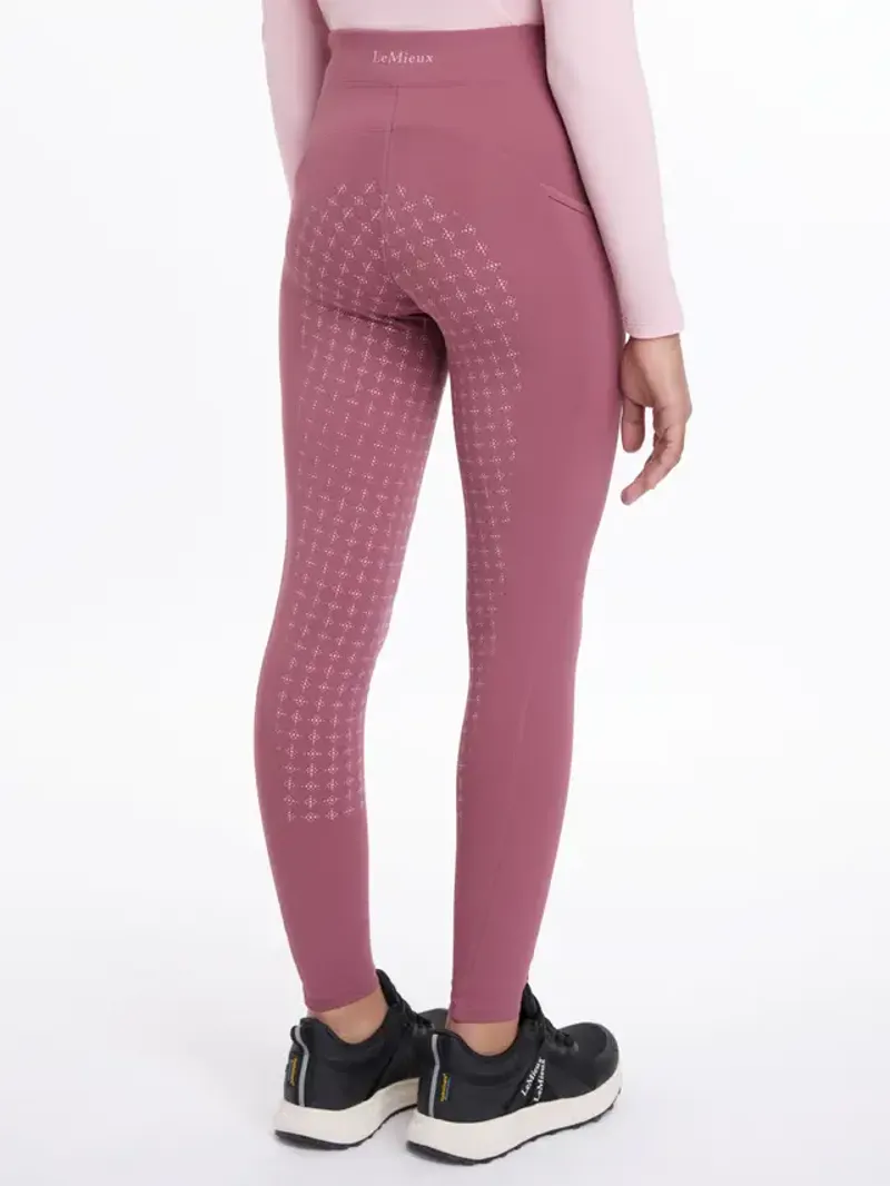 LeMieux Young Rider Orla Pull On Breeches - Rosewood-1