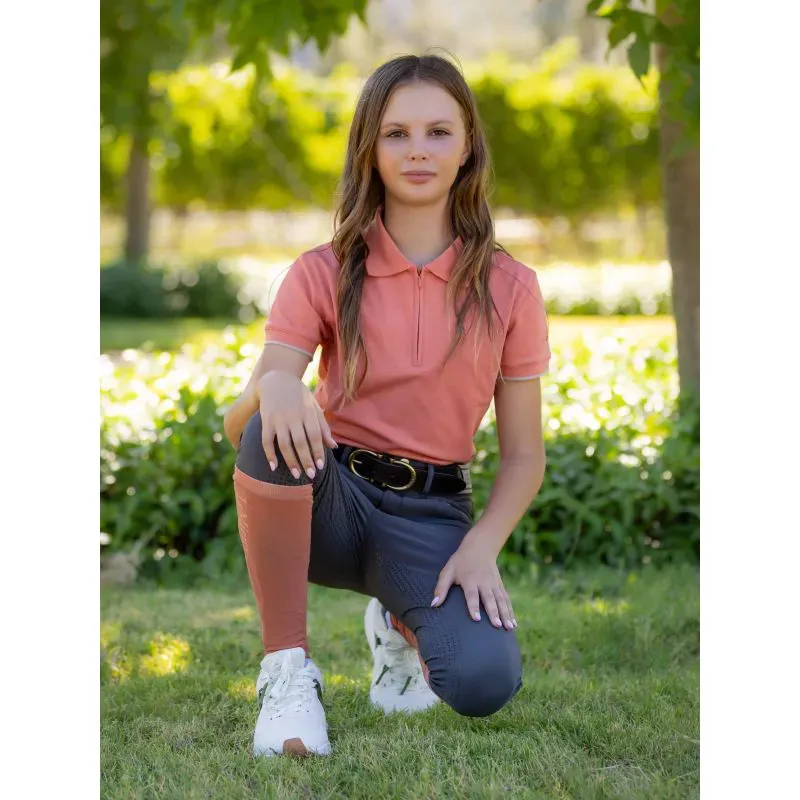 LeMieux Young Rider Polo Shirt - Apricot-2