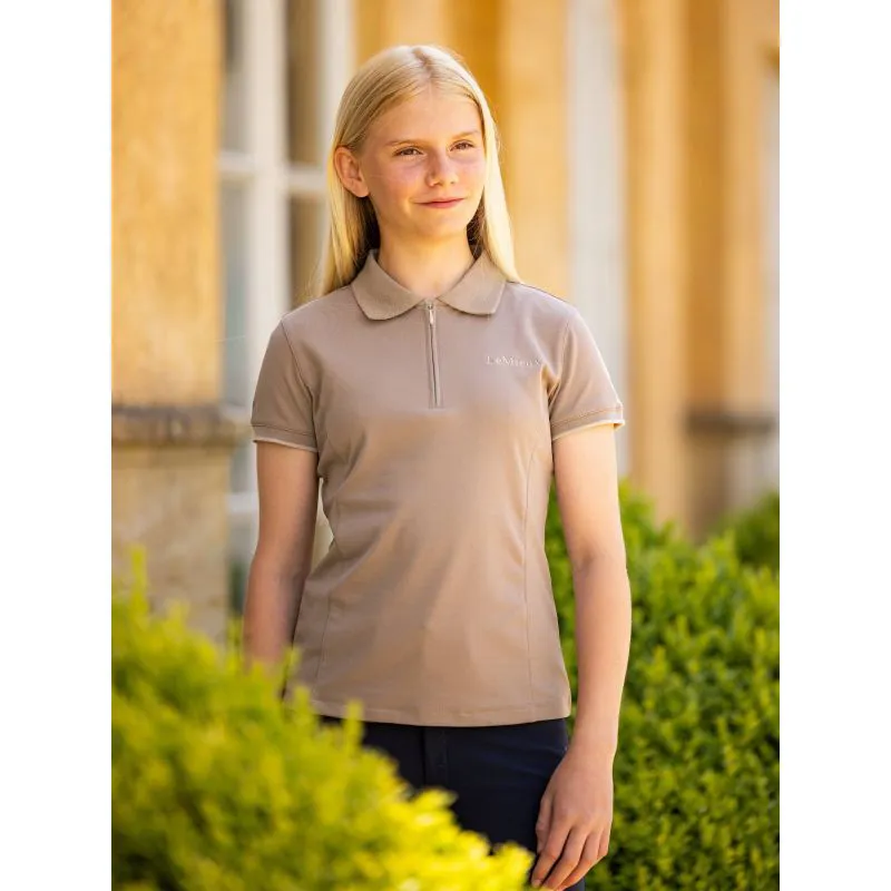 LeMieux Young Rider Polo Shirt - Mink-1