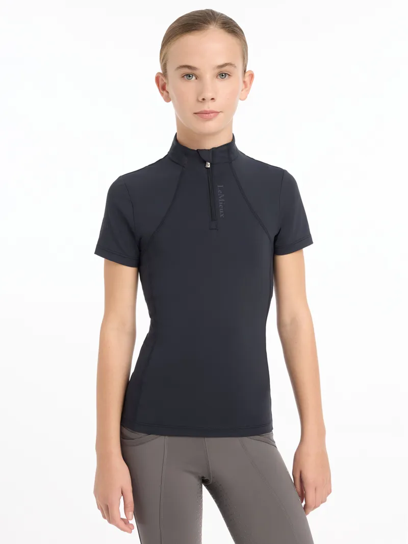 LeMieux Young Rider Short Sleeve Base Layer - Indigo-1