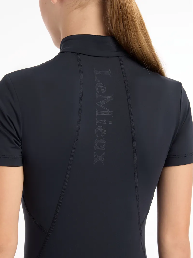 LeMieux Young Rider Short Sleeve Base Layer - Indigo-3