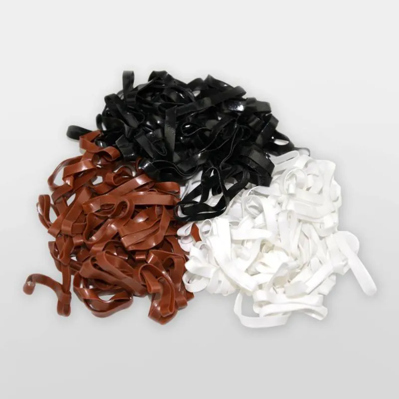 Lincoln Silicone Plaiting Bands - Clear