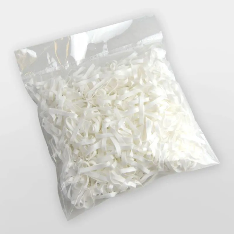 Lincoln Silicone Plaiting Bands - White