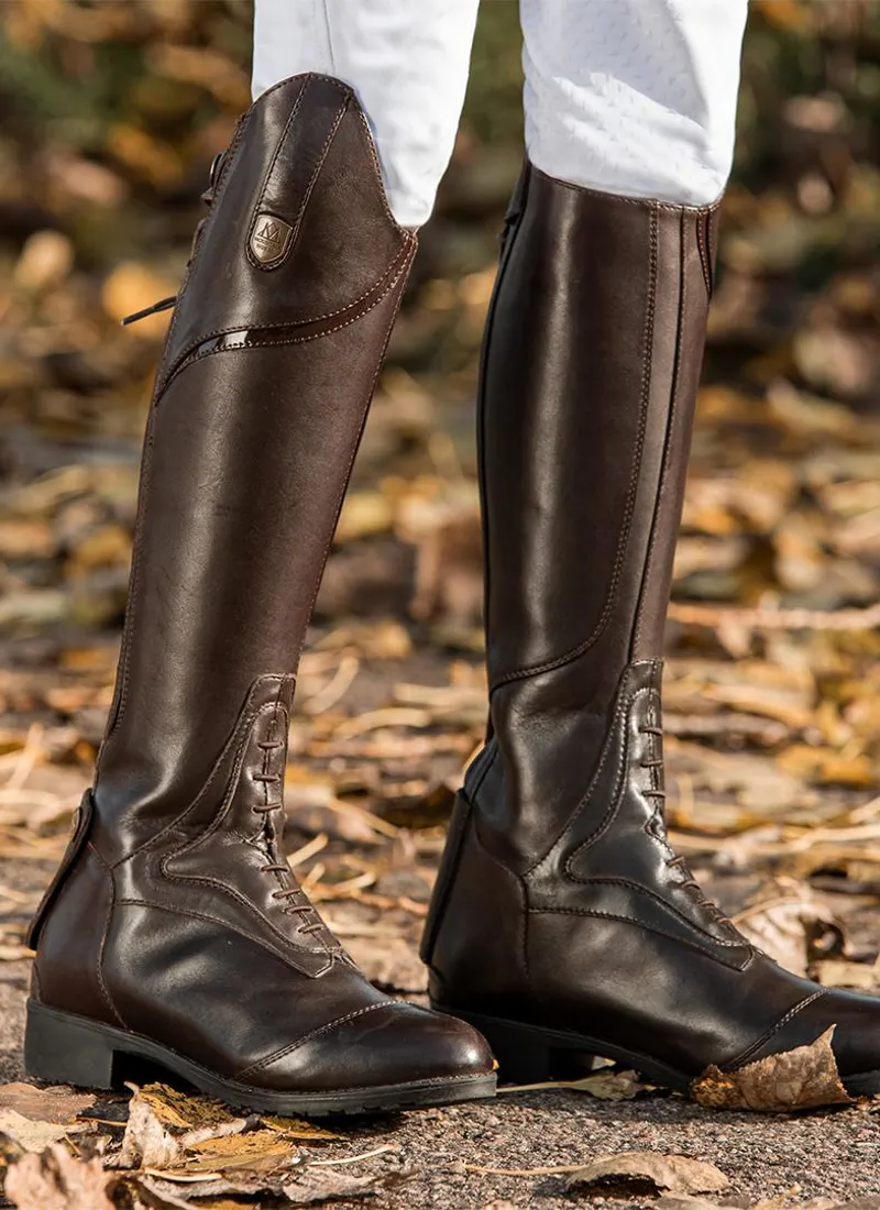 Mountain Horse Sovereign Young Rider Boots 4/5 R/R - Brown-1