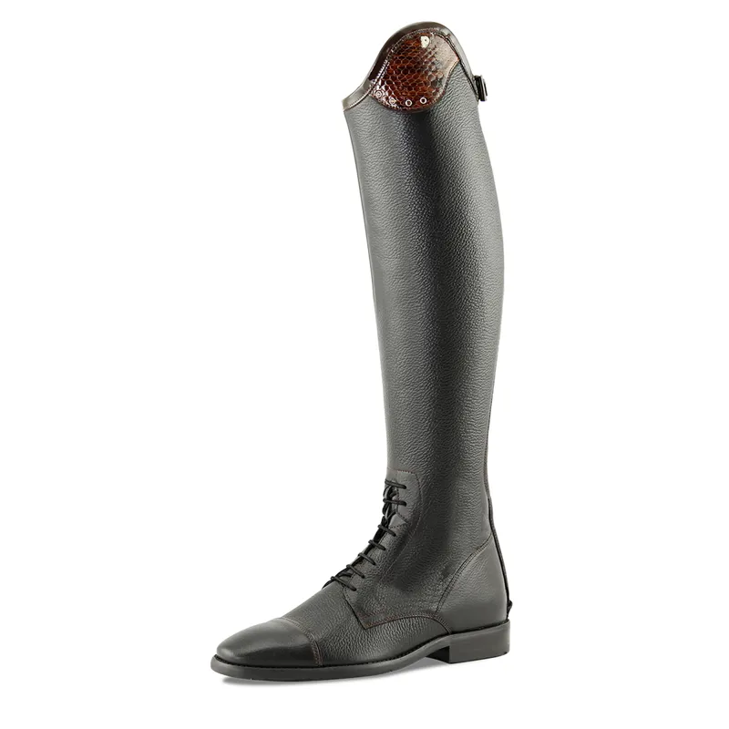 Petrie Boots Luca Leather Riding Boots 40 45cm/37cm - Black/Brown