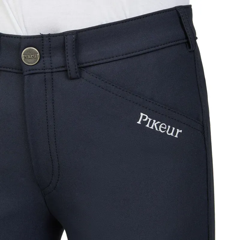 Pikeur Brooklyn Grip Teen Breeches - Navy-2
