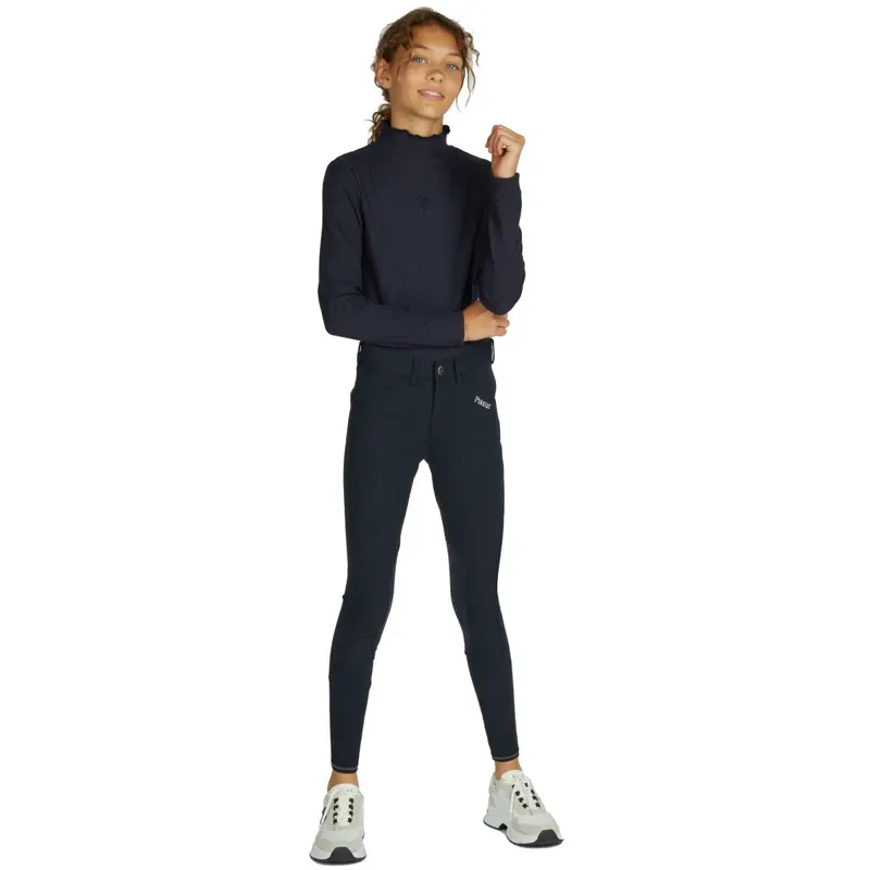 Pikeur Brooklyn Grip Teen Breeches - Navy-5
