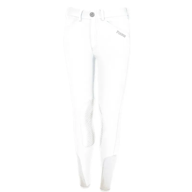 Pikeur Brooklyn Grip Teen Girl's Competition Breeches - White