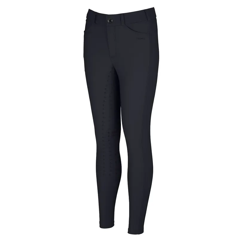 Pikeur New Braddy SD Full Grip Girls Breeches - Night Blue