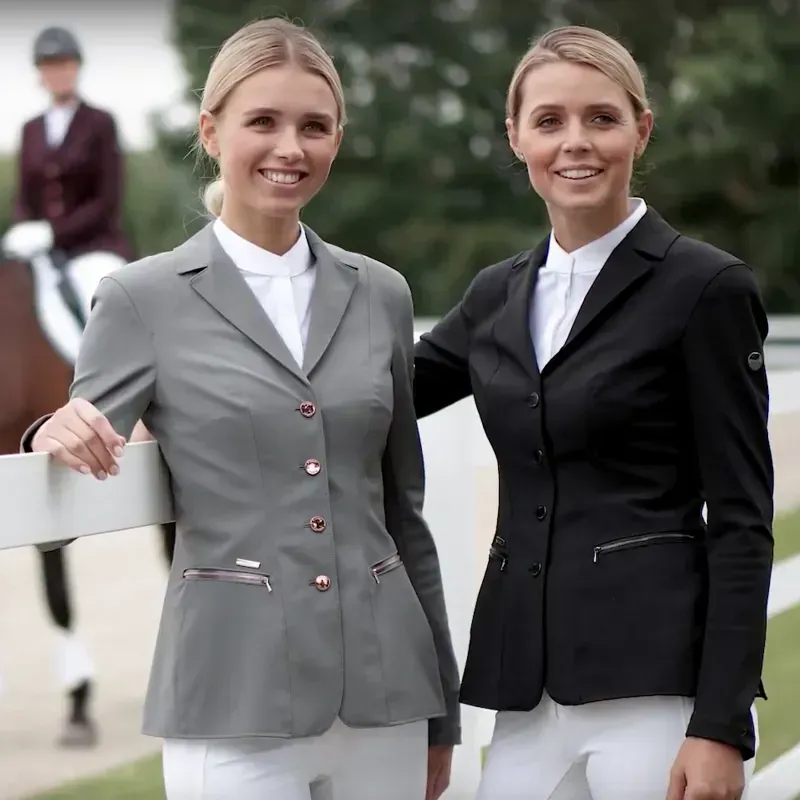 Pikeur Paulin Ladies Competition Jacket - Navy/Rose Gold-1
