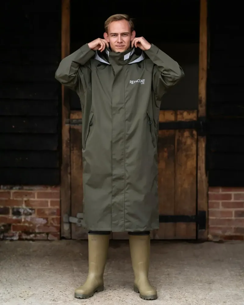 Reincoat Lite Men's Adult Raincoat - Olive-2