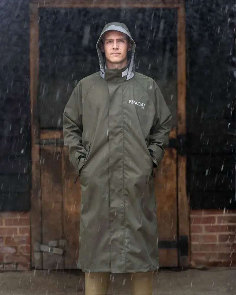 Reincoat Lite Men's Adult Raincoat - Olive-4