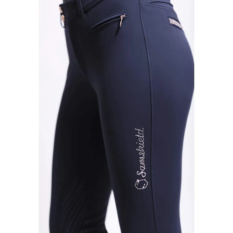 Samshield Adele Ladies Breeches - Navy/Rose Gold