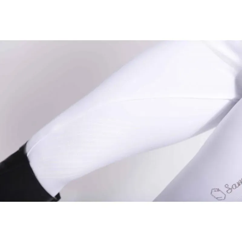 Samshield Adele Knee Grip Ladies Breeches - White/Rose Gold-6