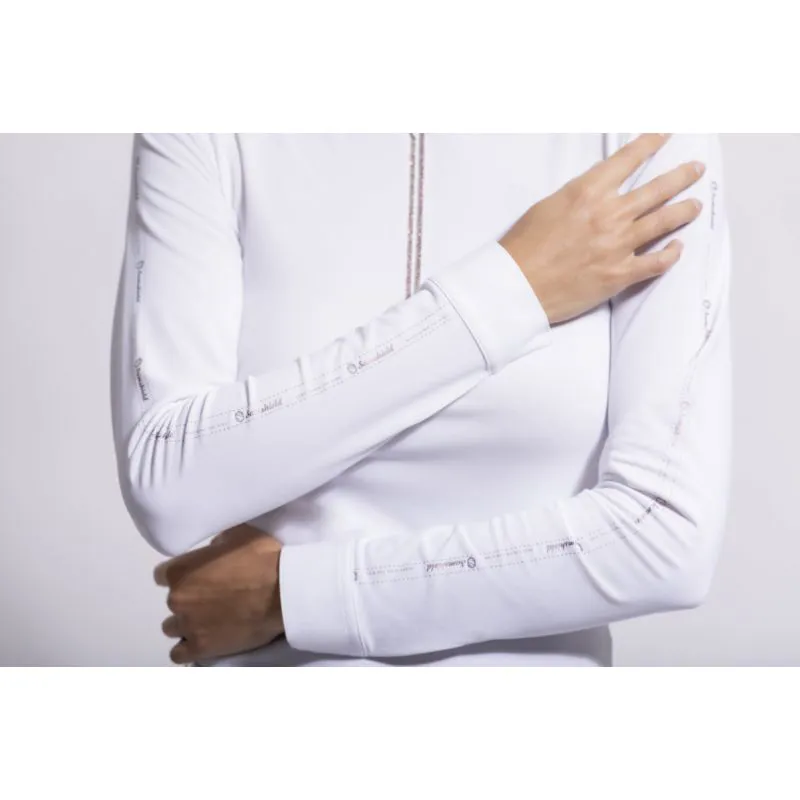 Samshield Aloise Ladies Competition Shirt - White/Rose Gold-2
