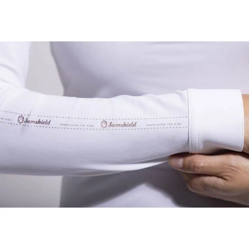 Samshield Aloise Ladies Competition Shirt - White/Rose Gold-3
