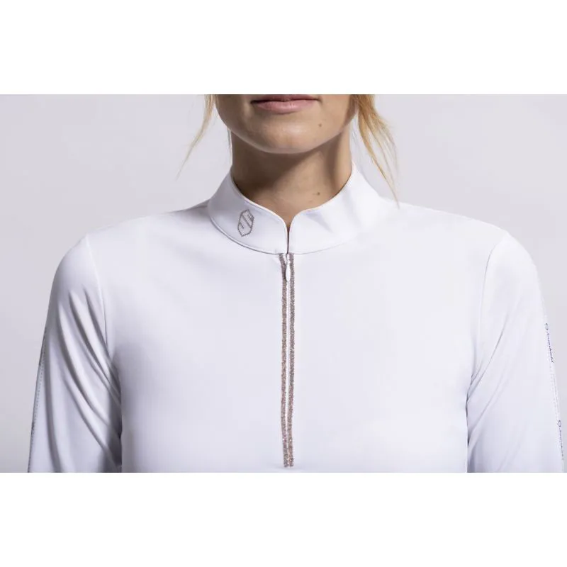 Samshield Aloise Ladies Competition Shirt - White/Rose Gold-4