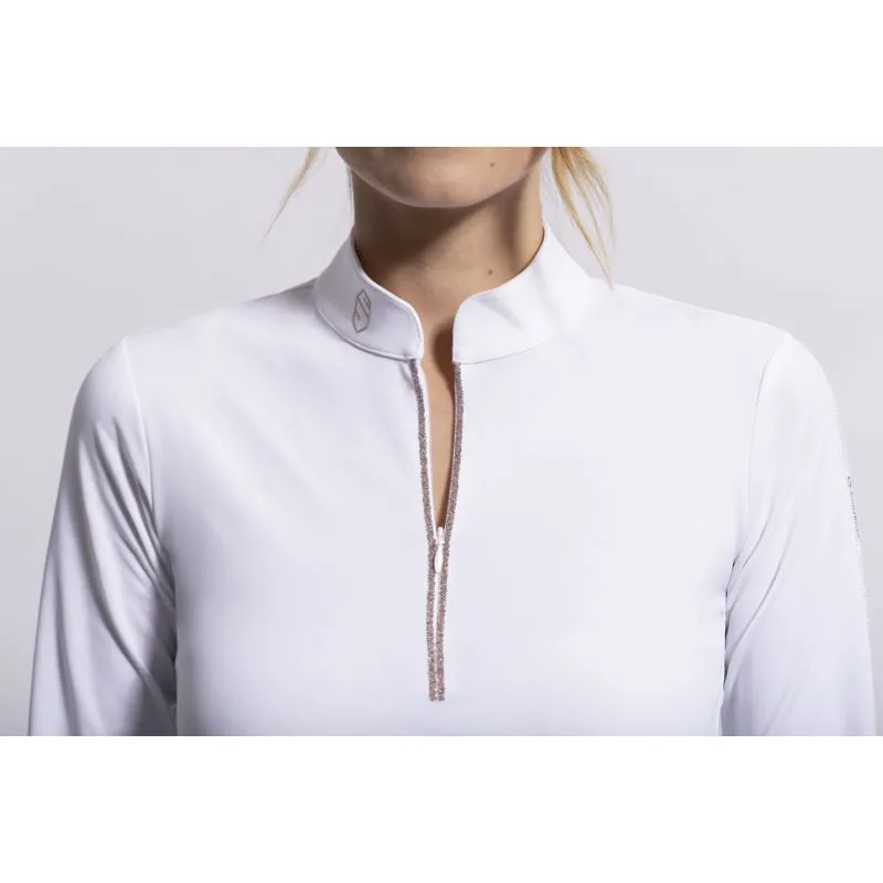 Samshield Aloise Ladies Competition Shirt - White/Rose Gold-5