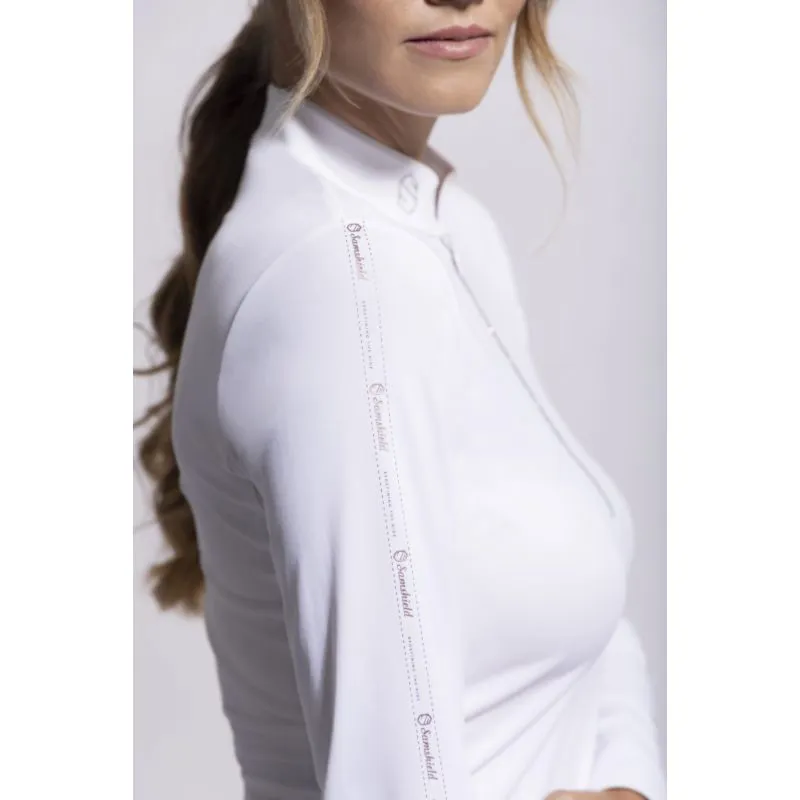 Samshield Aloise Ladies Competition Shirt - White/Rose Gold-8