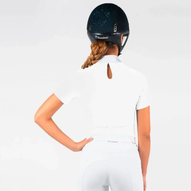 Samshield Aloise Ladies Competition Shirt - White/Rose Gold-1