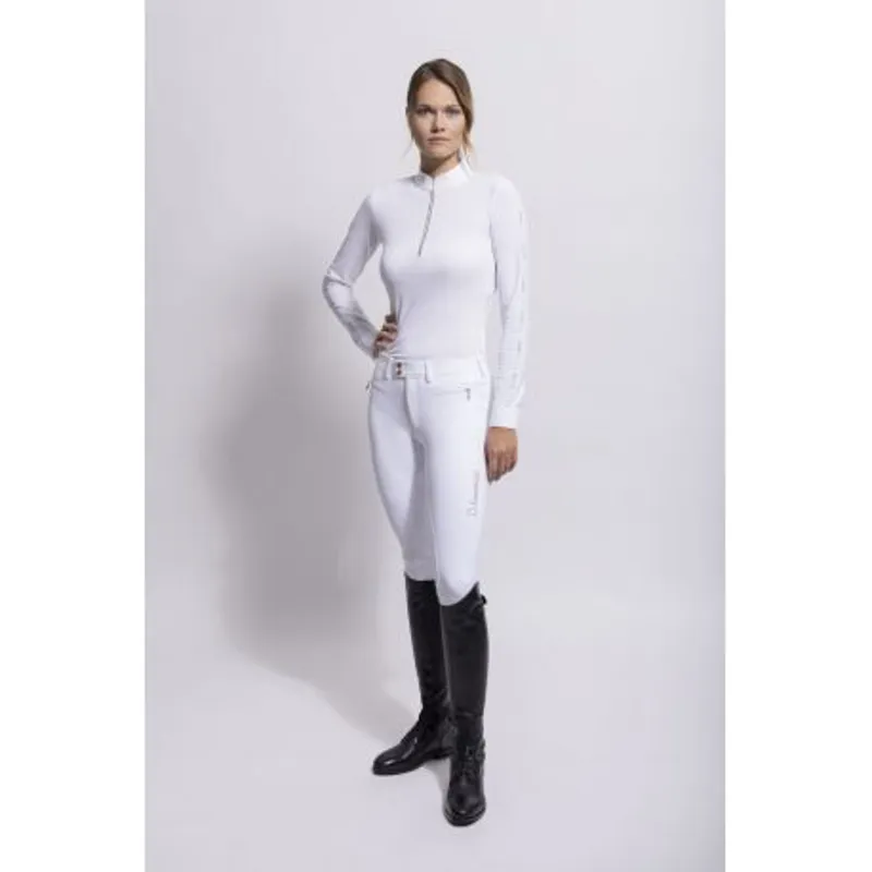 Samshield Aloise Ladies Competition Shirt - White/Rose Gold
