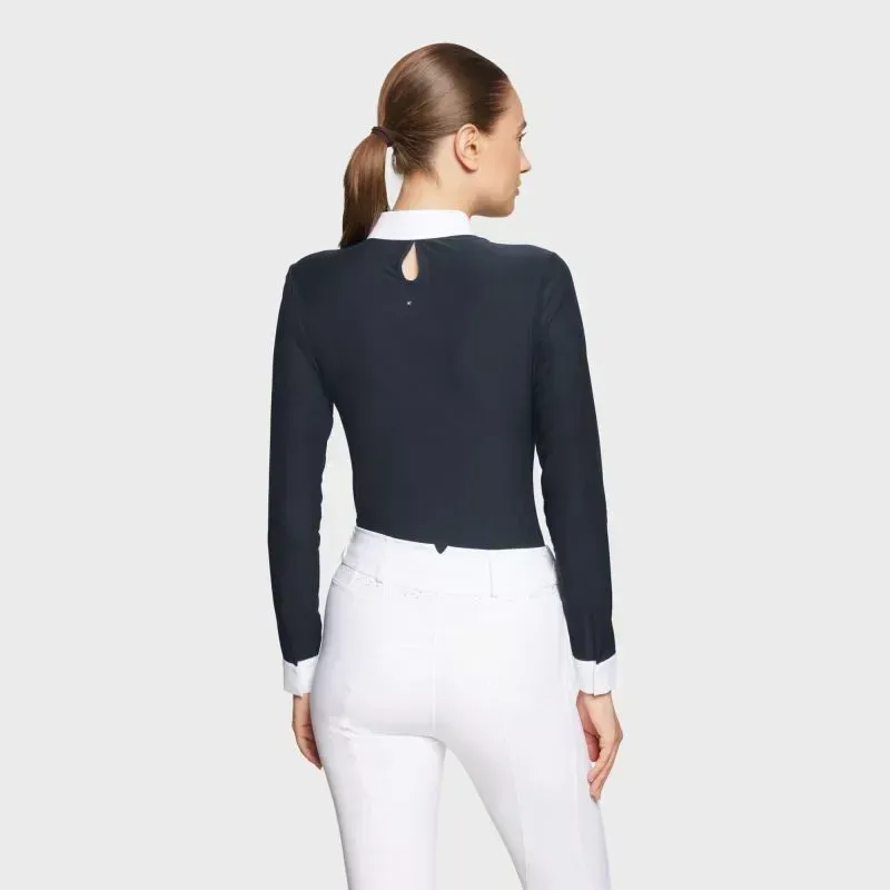 Samshield Faustine Boreal Women's Competition Shirt Long Sleeve - Navy-1