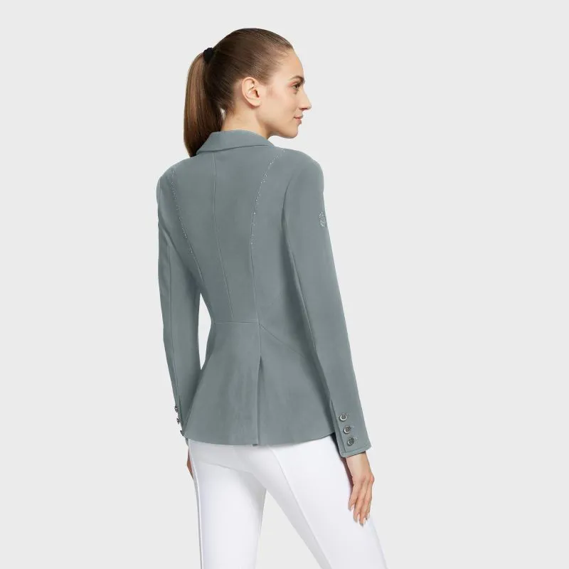 Samshield Jackie Crystal Competition Jacket - Silver-1