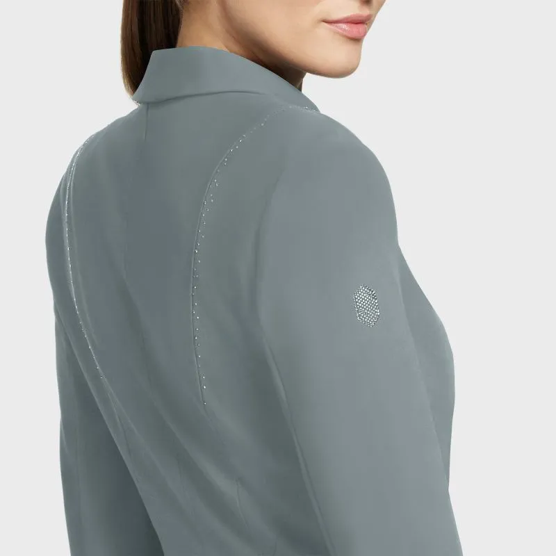 Samshield Jackie Crystal Competition Jacket - Silver-2
