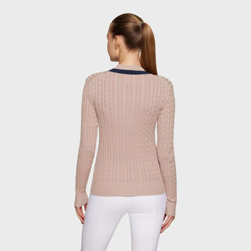 Samshield Lisa Coloured Pullover - Powder Pink/Navy-1