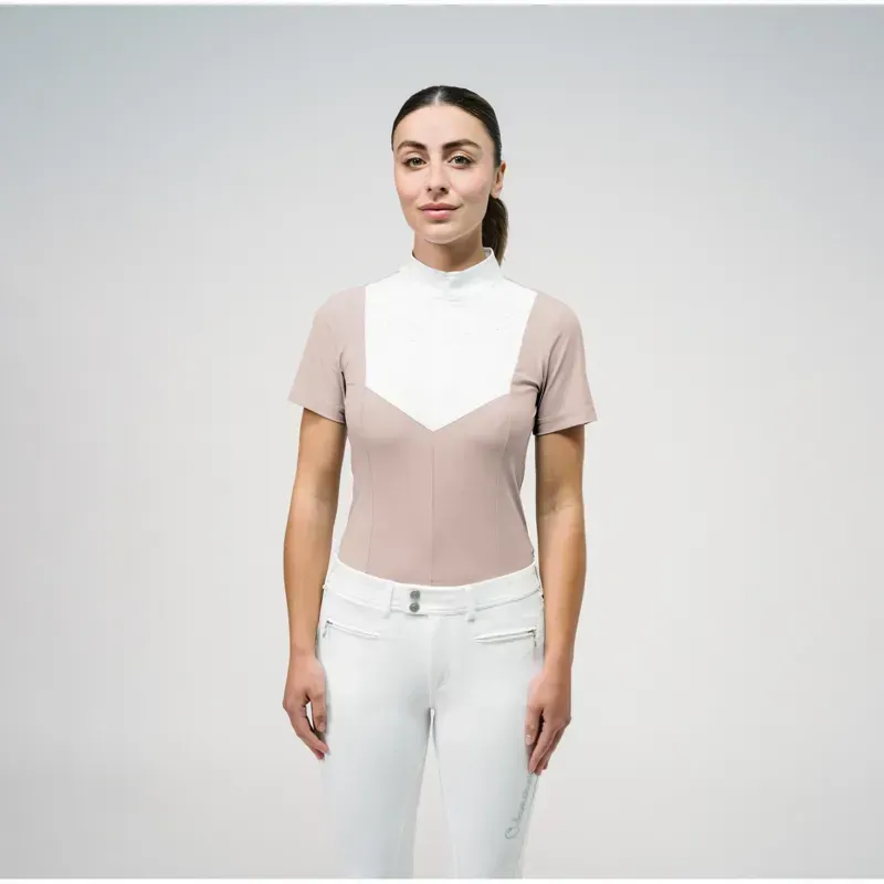 Samshield Scarlett Ladies Short Sleeve Competition Shirt - Powder Pink