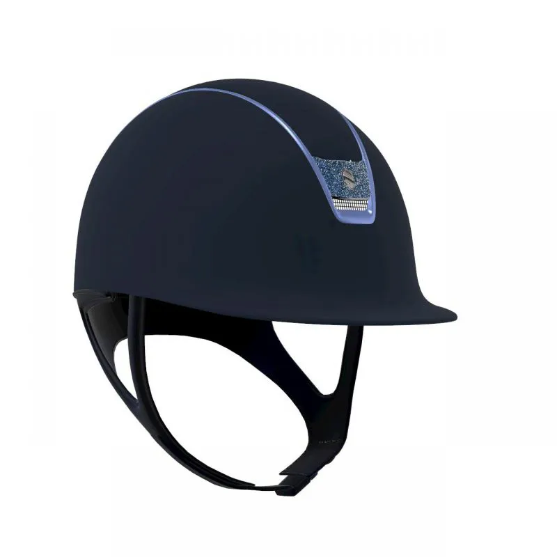 Samshield Shadowmatt V2 Hat M - Crystal Blue Blazon/Chrome Blue Trim