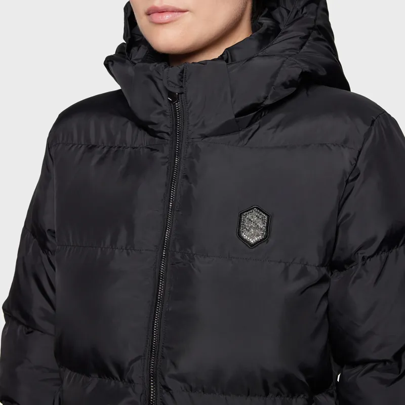 Samshield Sierra Womens Long Padded Puffer Coat Jacket - Black-2