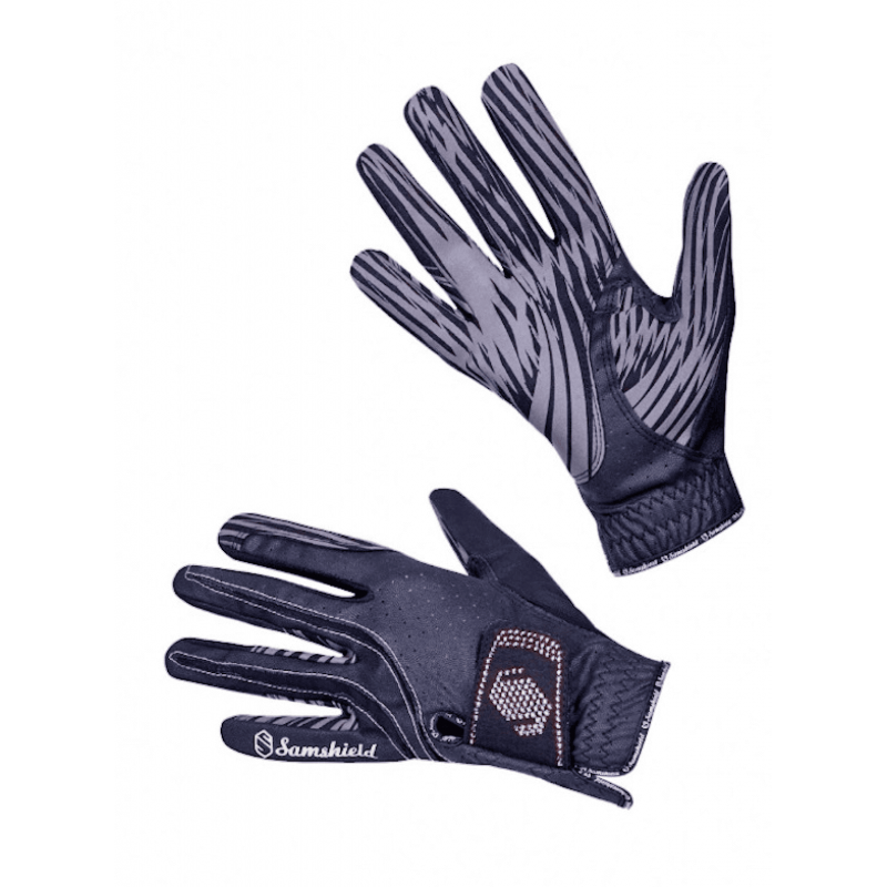 Samshield V-Skin Swarovski Gloves - Navy/Blue