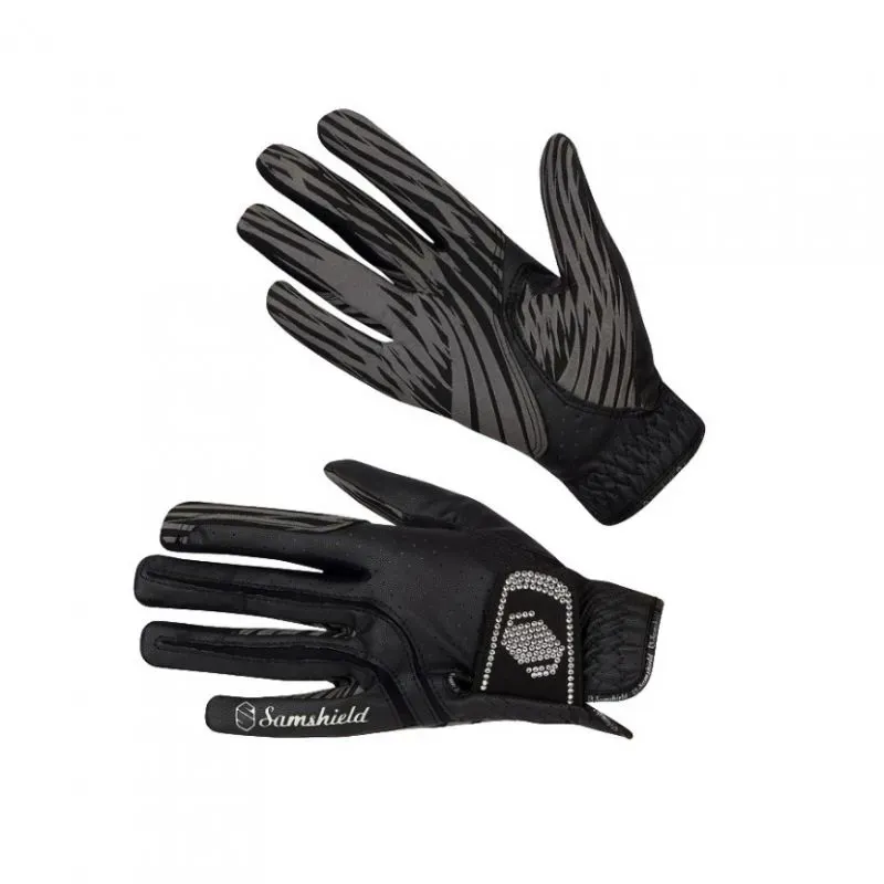 Samshield V-Skin Swarovski Riding Gloves - Black