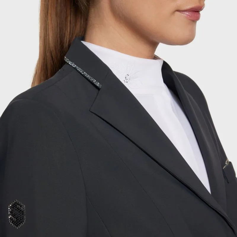 Samshield Victorine Crystal Fabric Competition Jacket - Anthracite-2
