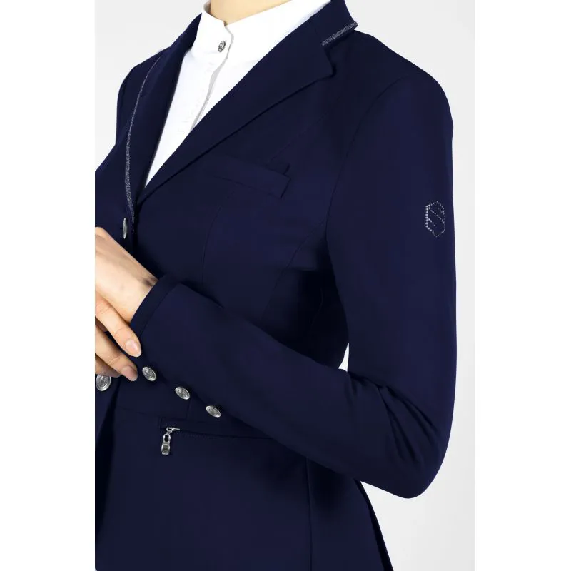 Samshield Victorine Crystal Fabric Competition Jacket - Navy-1