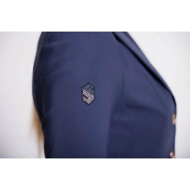 Samshield Victorine Crystal Fabric Show Jacket - Navy/Rose Gold-3