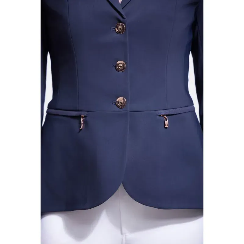 Samshield Victorine Crystal Fabric Show Jacket - Navy/Rose Gold-5