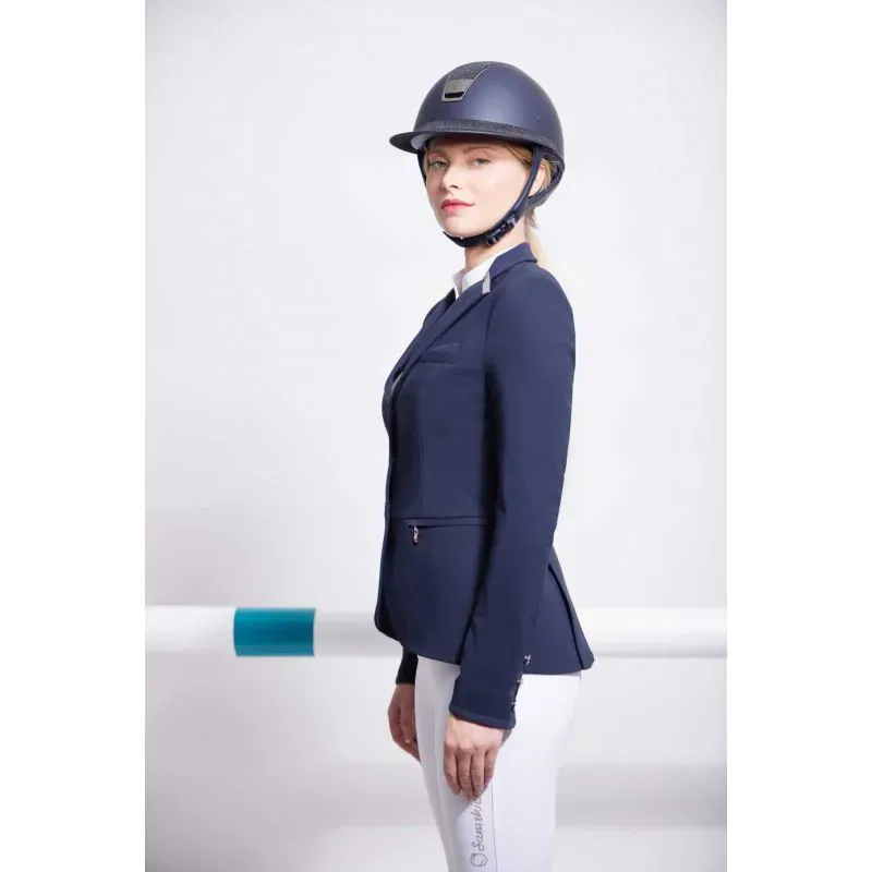 Samshield Victorine Crystal Fabric Show Jacket - Navy/Rose Gold-6