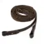 Schockemohle Rubber Web Reins Hook and Stud Rubber Reins - Full - Brown/Gold
