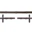 Schockemohle Rubber Web Reins Hook and Stud Rubber Reins - Full - Brown/Silver